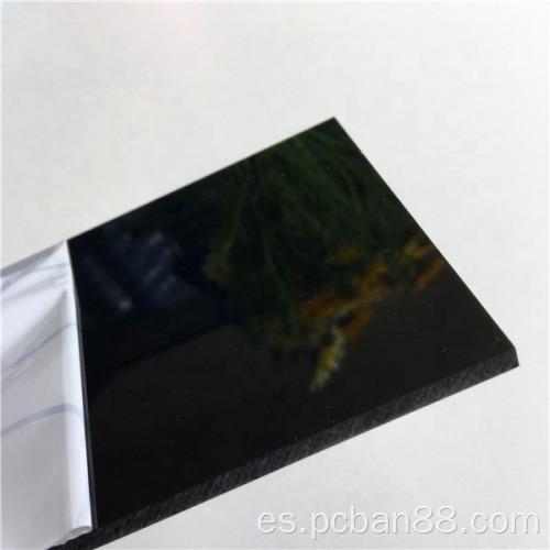 Placa de resistencia de PC reforzada negra de 4 mm en doble cara